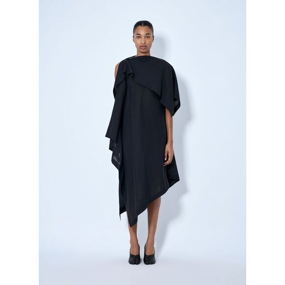 ISSEY MIYAKE Dresses & Skirts - Issey Miyake Women All Squares Asymmetric Draped Midi Dress